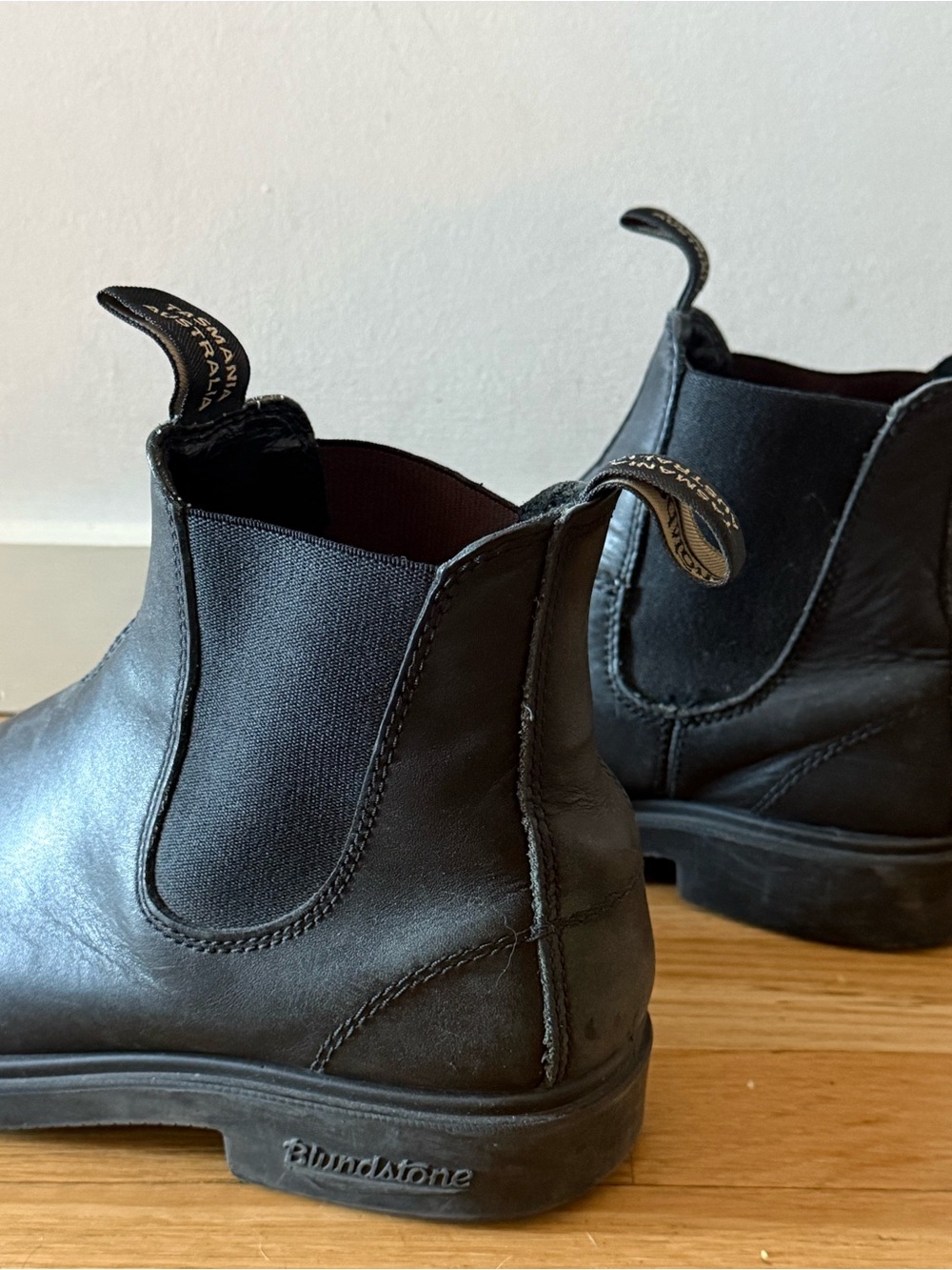 Black Leather Chelsea Boots